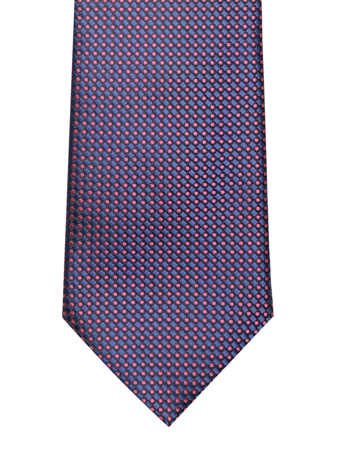 

Lino Perros Blue & Pink Woven Design Broad Tie