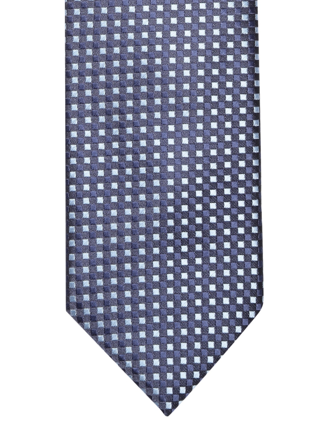 

Lino Perros Navy Blue Woven Design Broad Tie