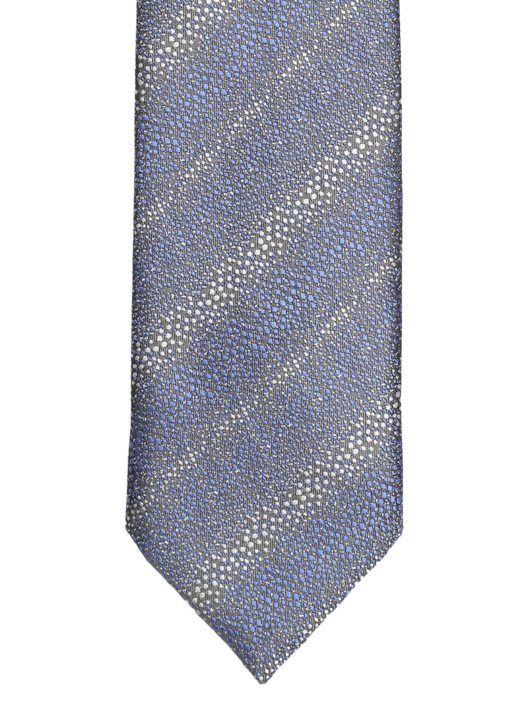 

Lino Perros Navy Blue & Grey Woven Design Broad Tie