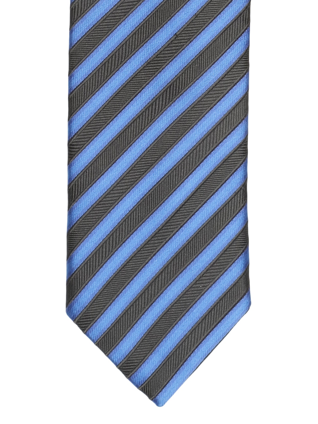 

Lino Perros Blue & Black Striped Broad Tie