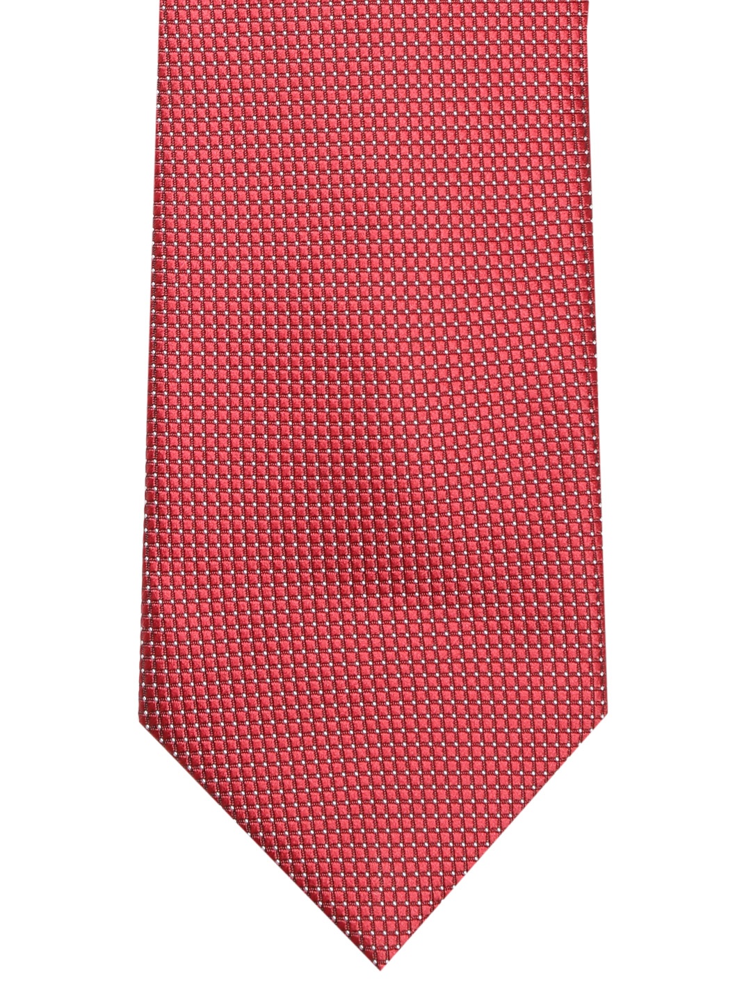 

Lino Perros Red Woven Design Broad Tie