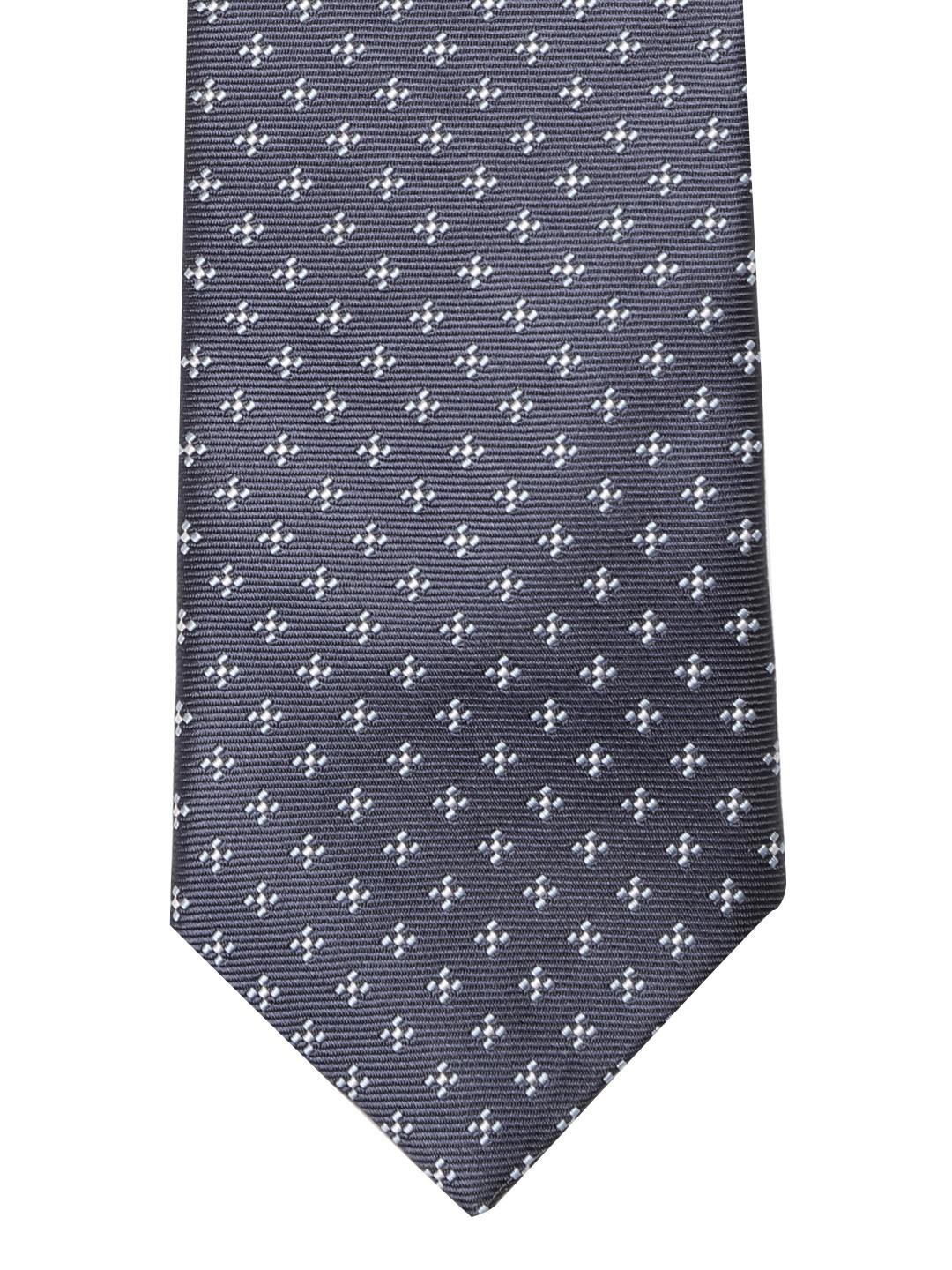 

Lino Perros Navy Blue Woven Design Broad Tie