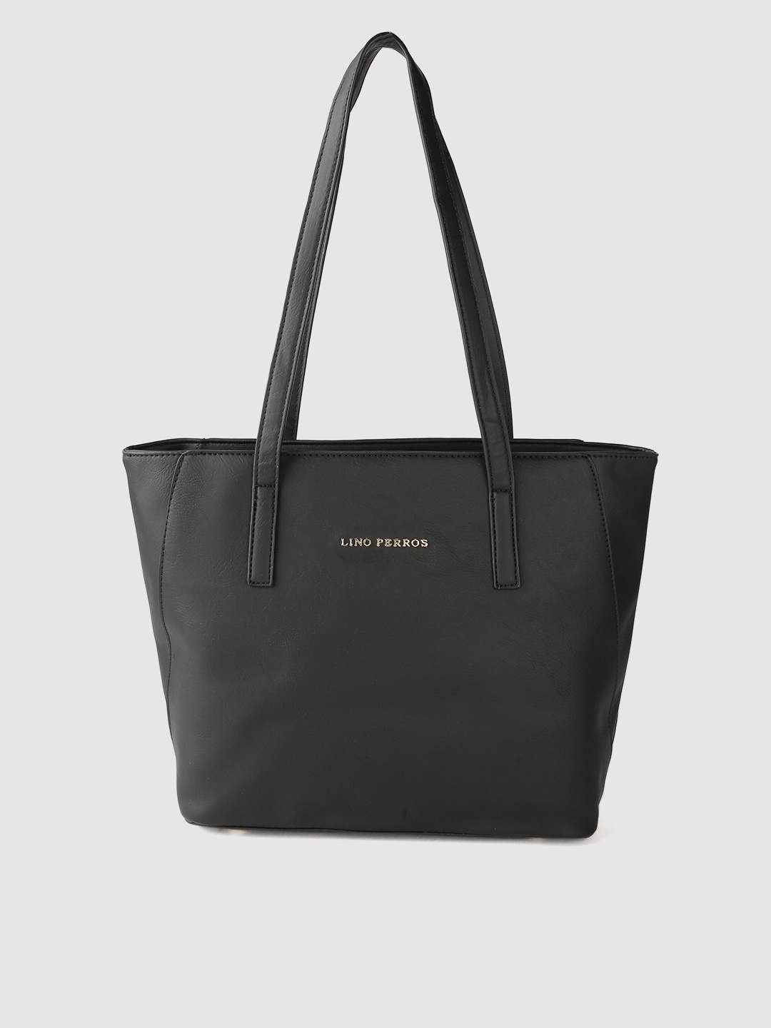 

Lino Perros Black Solid Shoulder Bag