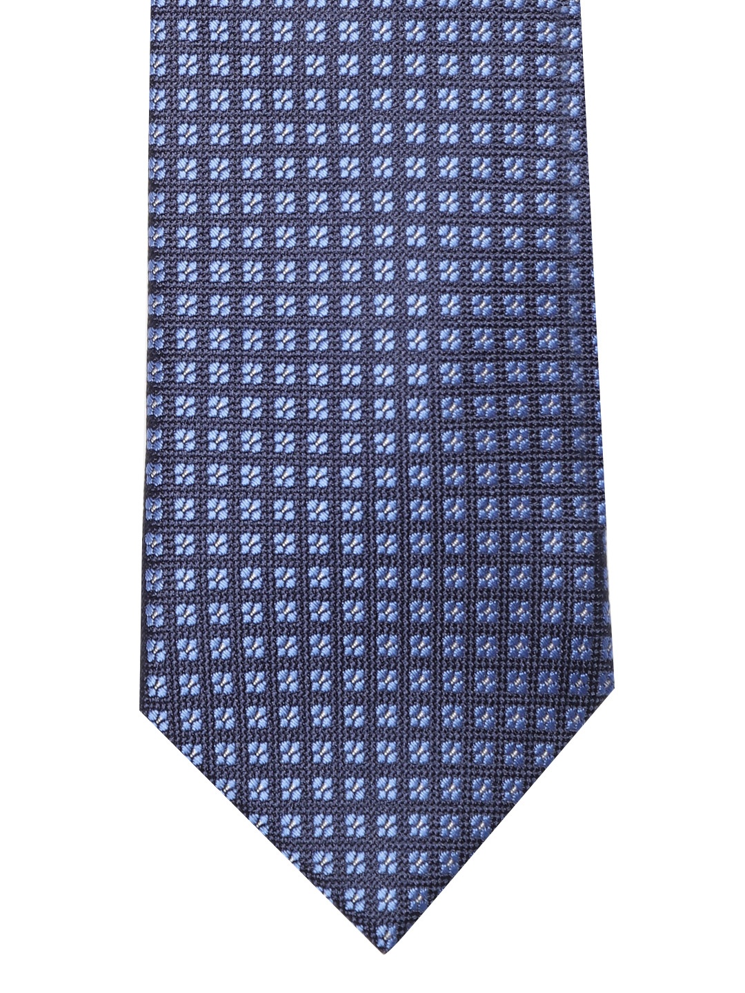 

Lino Perros Blue Woven Design Broad Tie