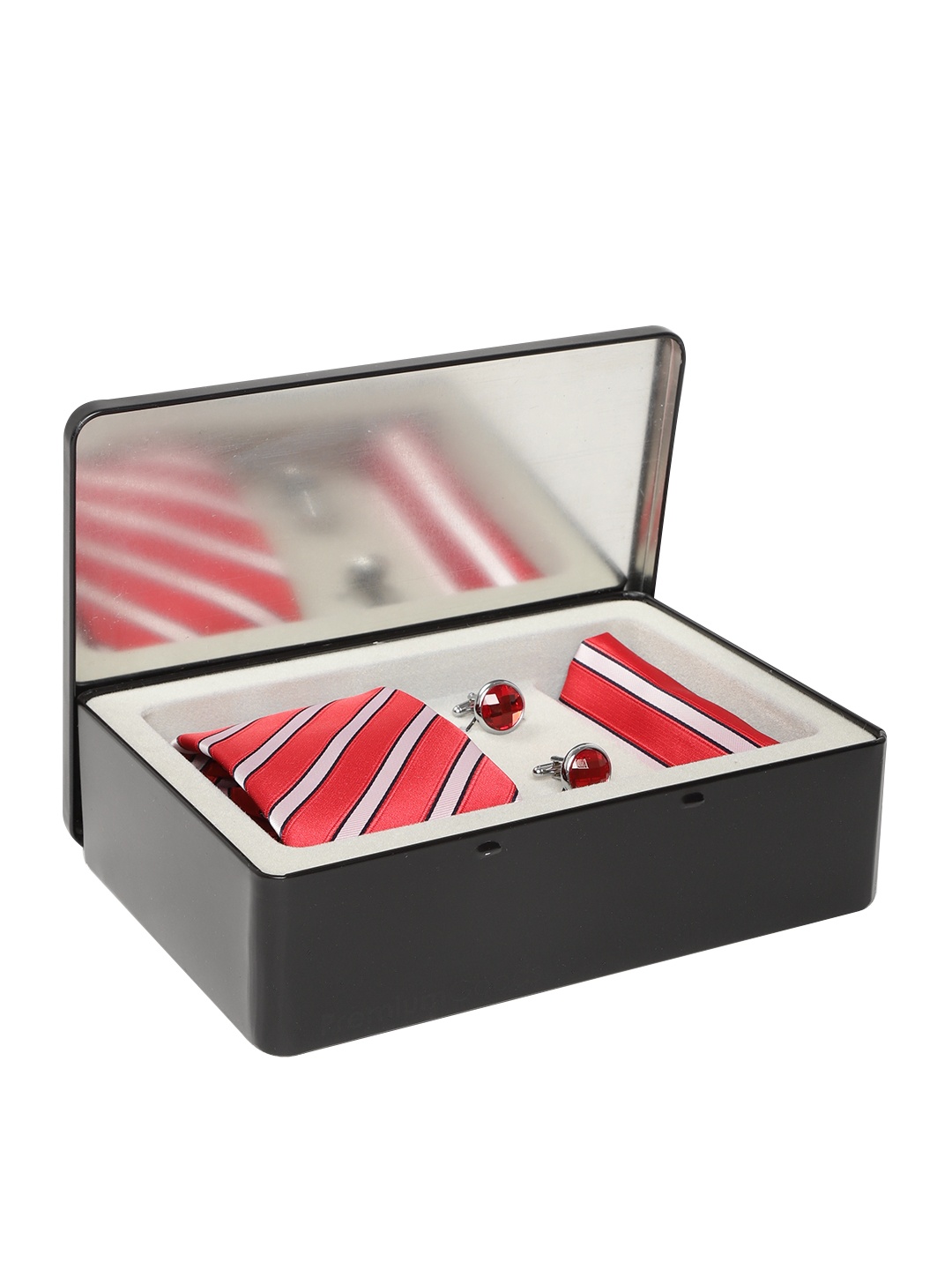 

Lino Perros Men Red & White Accessory Gift Set