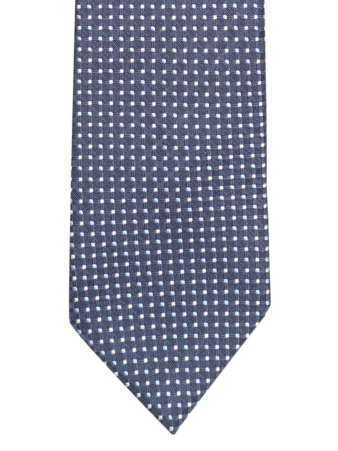 

Lino Perros Navy Blue Woven Design Broad Tie