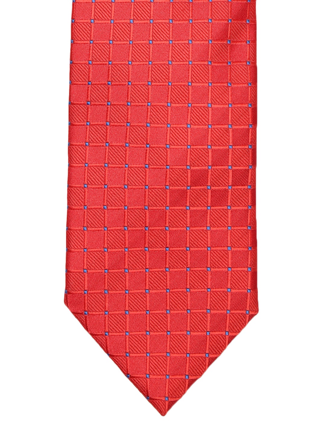 

Lino Perros Men Red & Blue Checked Broad Tie