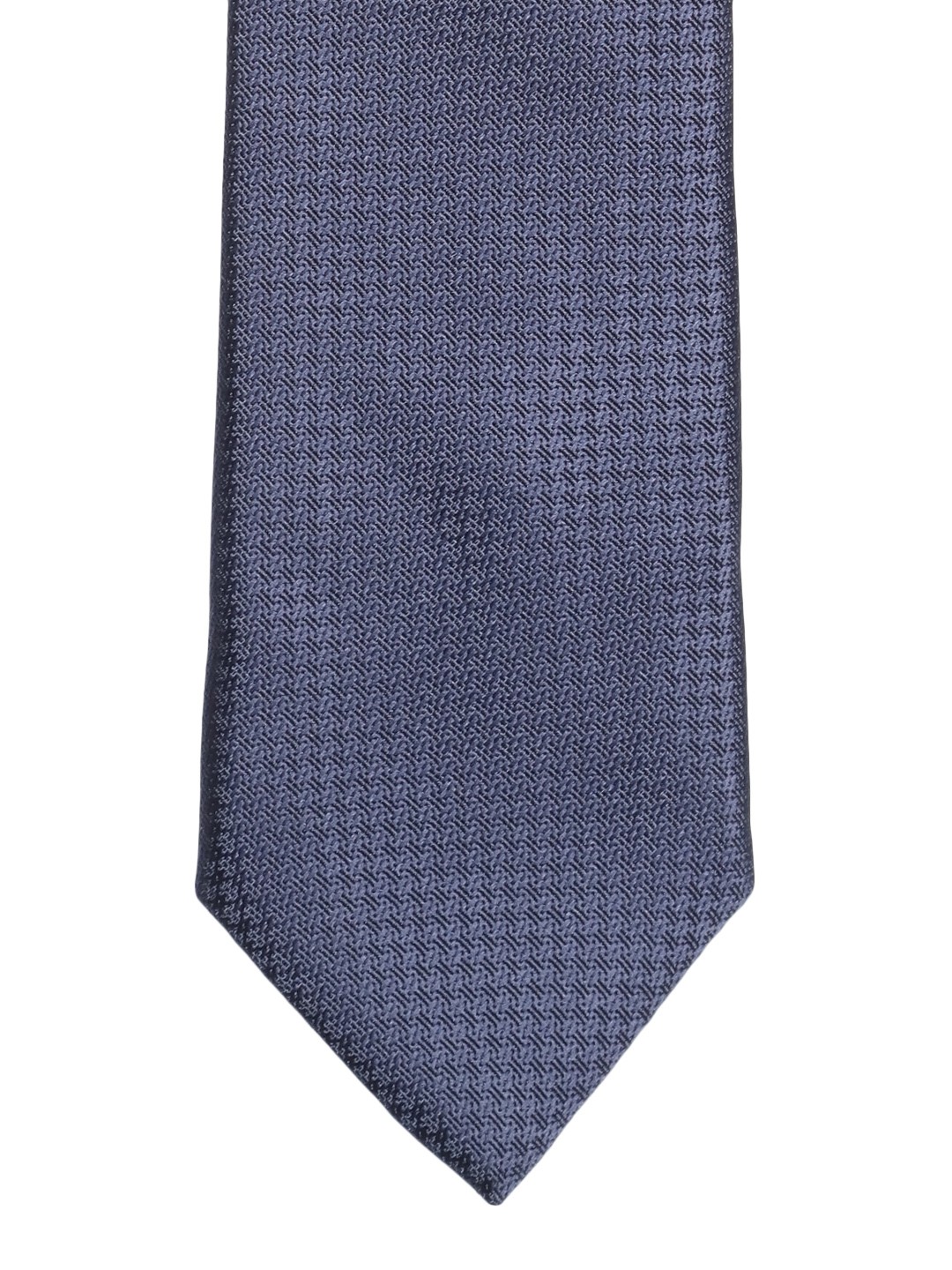 

Lino Perros Navy Blue Woven Design Broad Tie