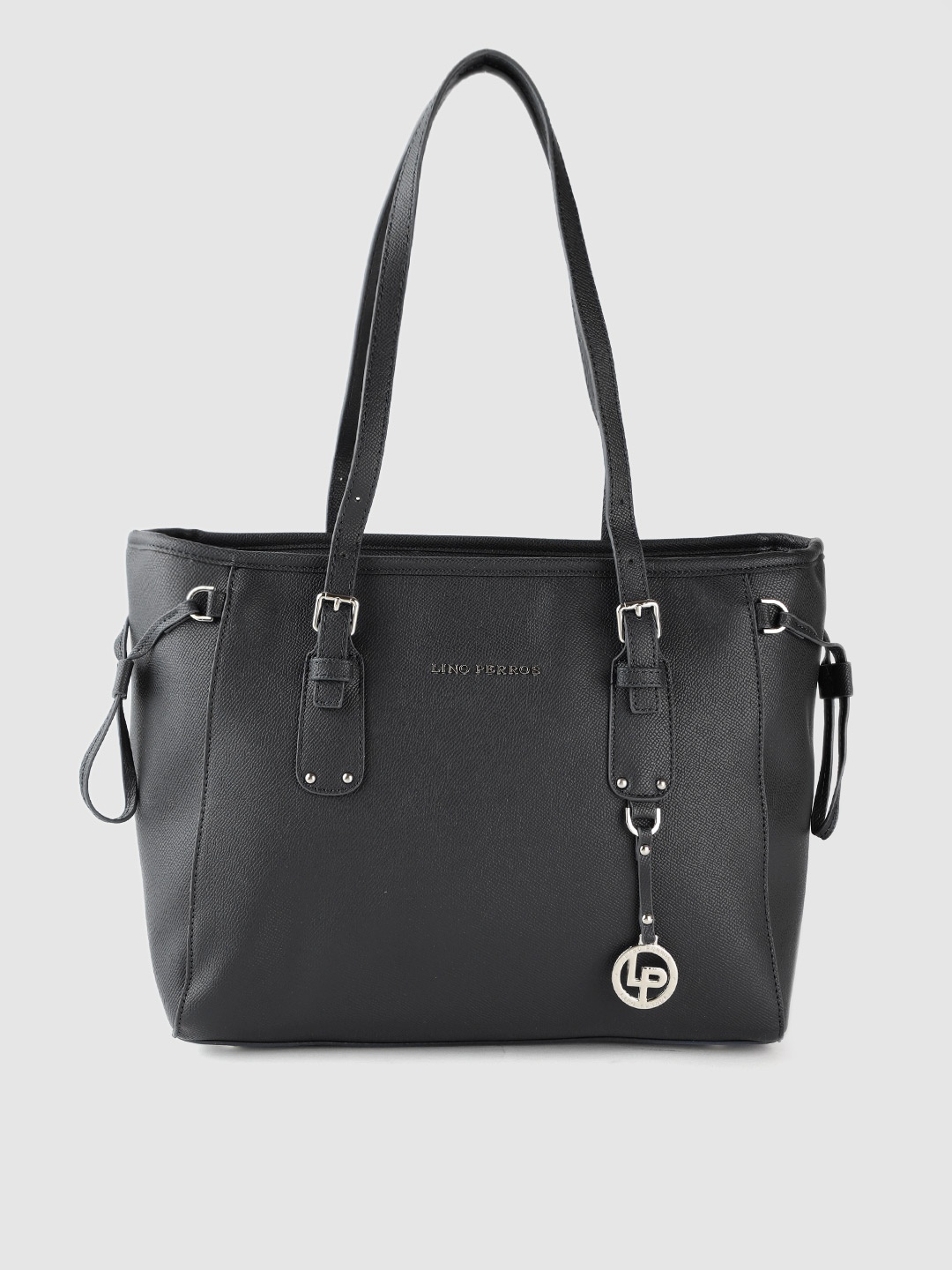 

Lino Perros Black Solid Shoulder Bag