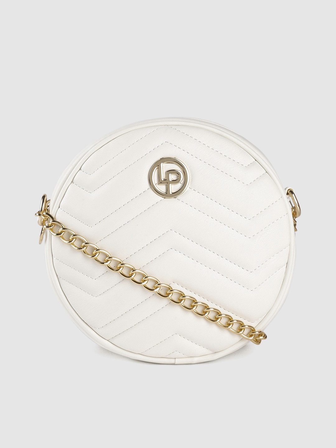 

Lino Perros White Solid Sling Bag