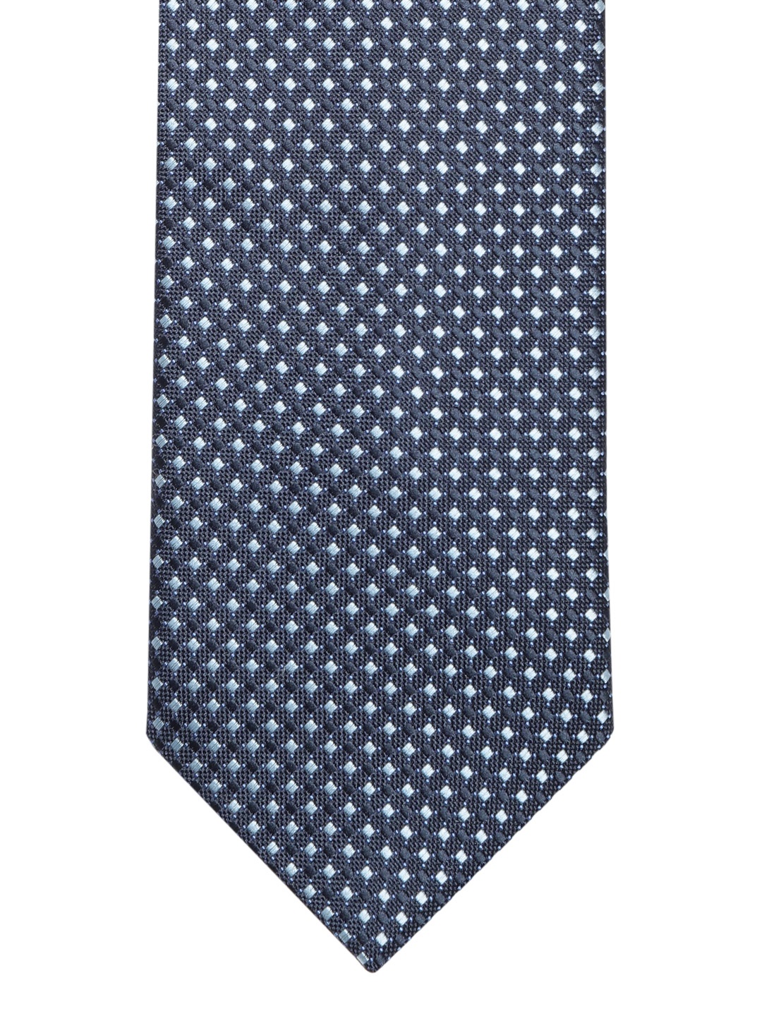 

Lino Perros Navy Blue Woven Design Broad Tie