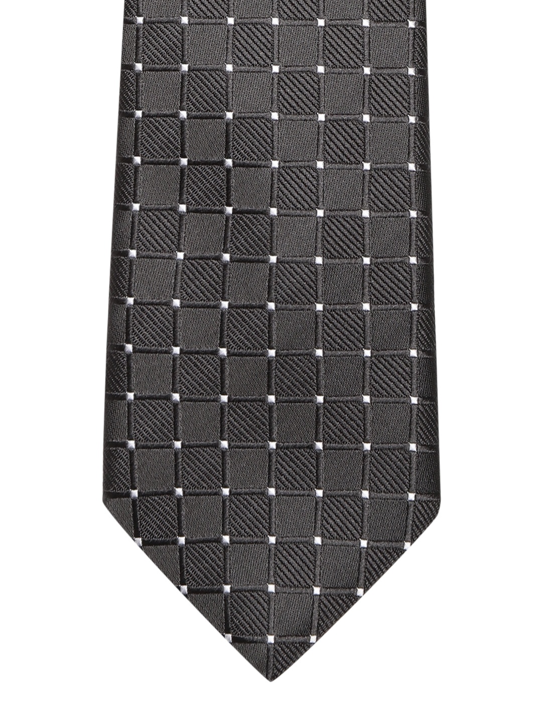 

Lino Perros Black & White Self-Checked Broad Tie