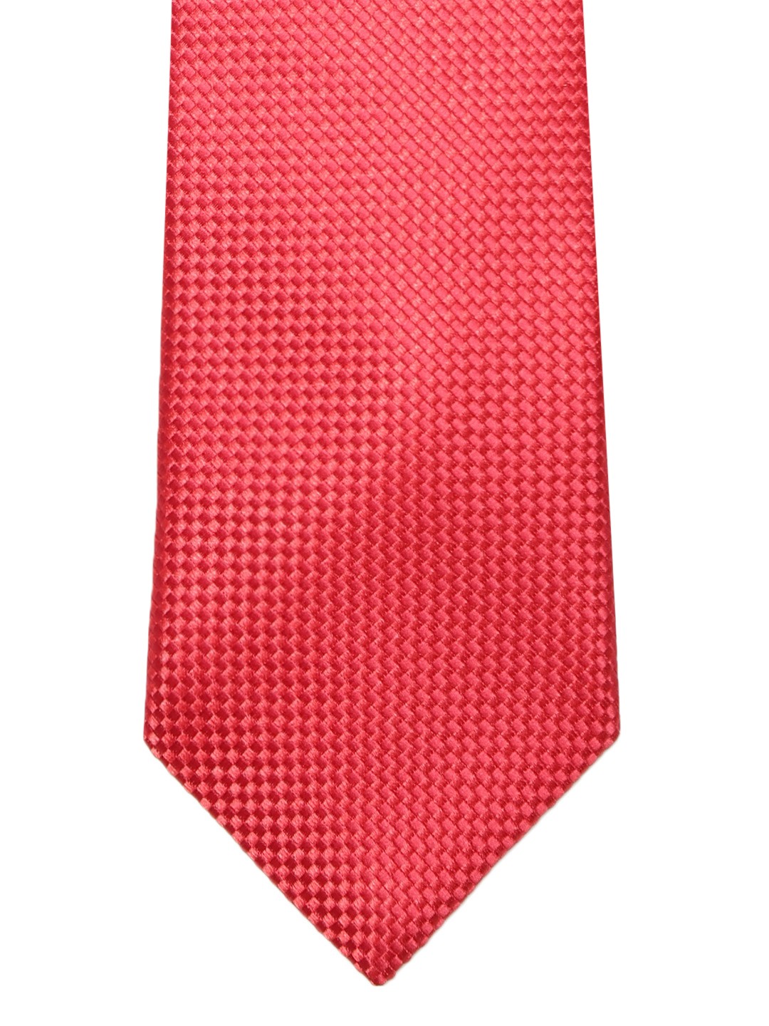 

Lino Perros Red Woven Design Broad Tie