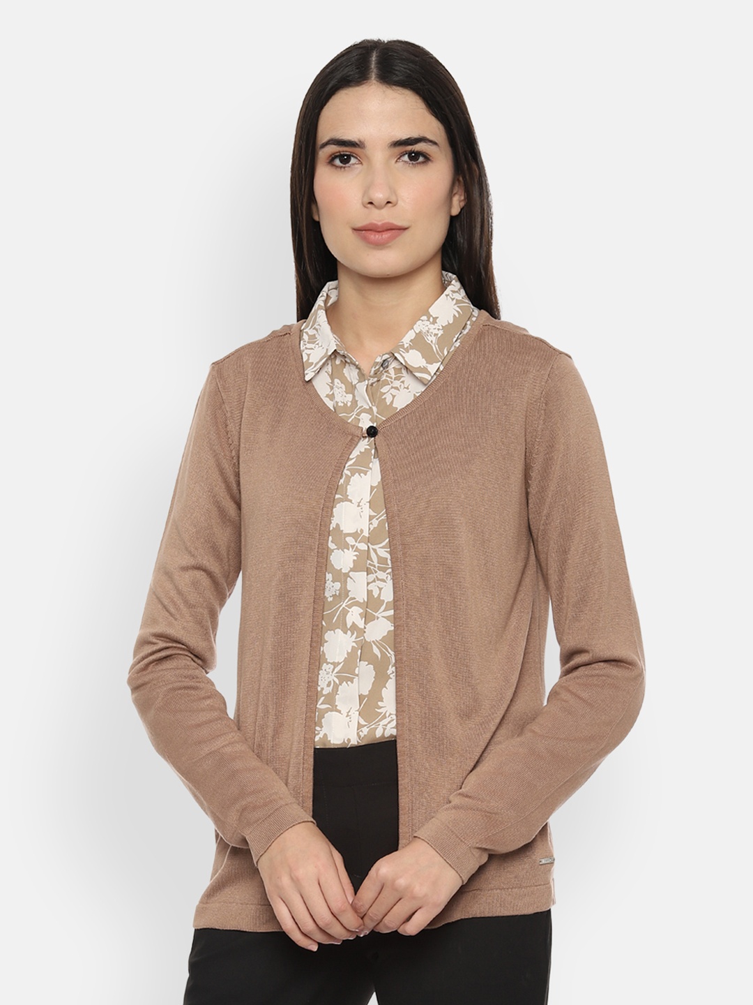 

Van Heusen Woman Women Beige Solid Sweater