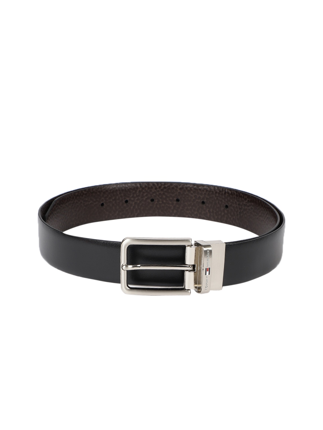 

Tommy Hilfiger Men Brown & Black Solid Reversible Belt