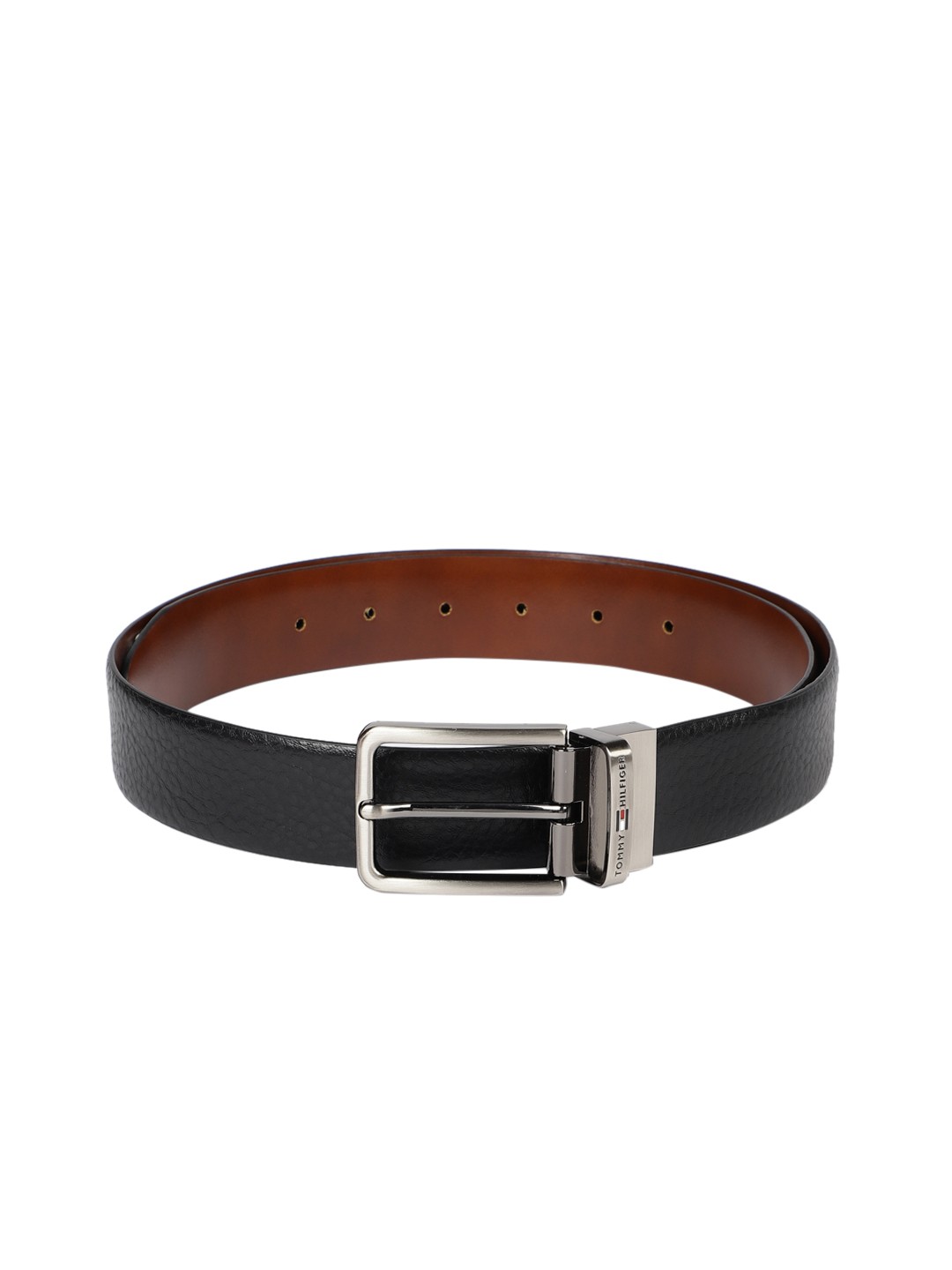 

Tommy Hilfiger Men Black & Brown Reversible Solid Belt