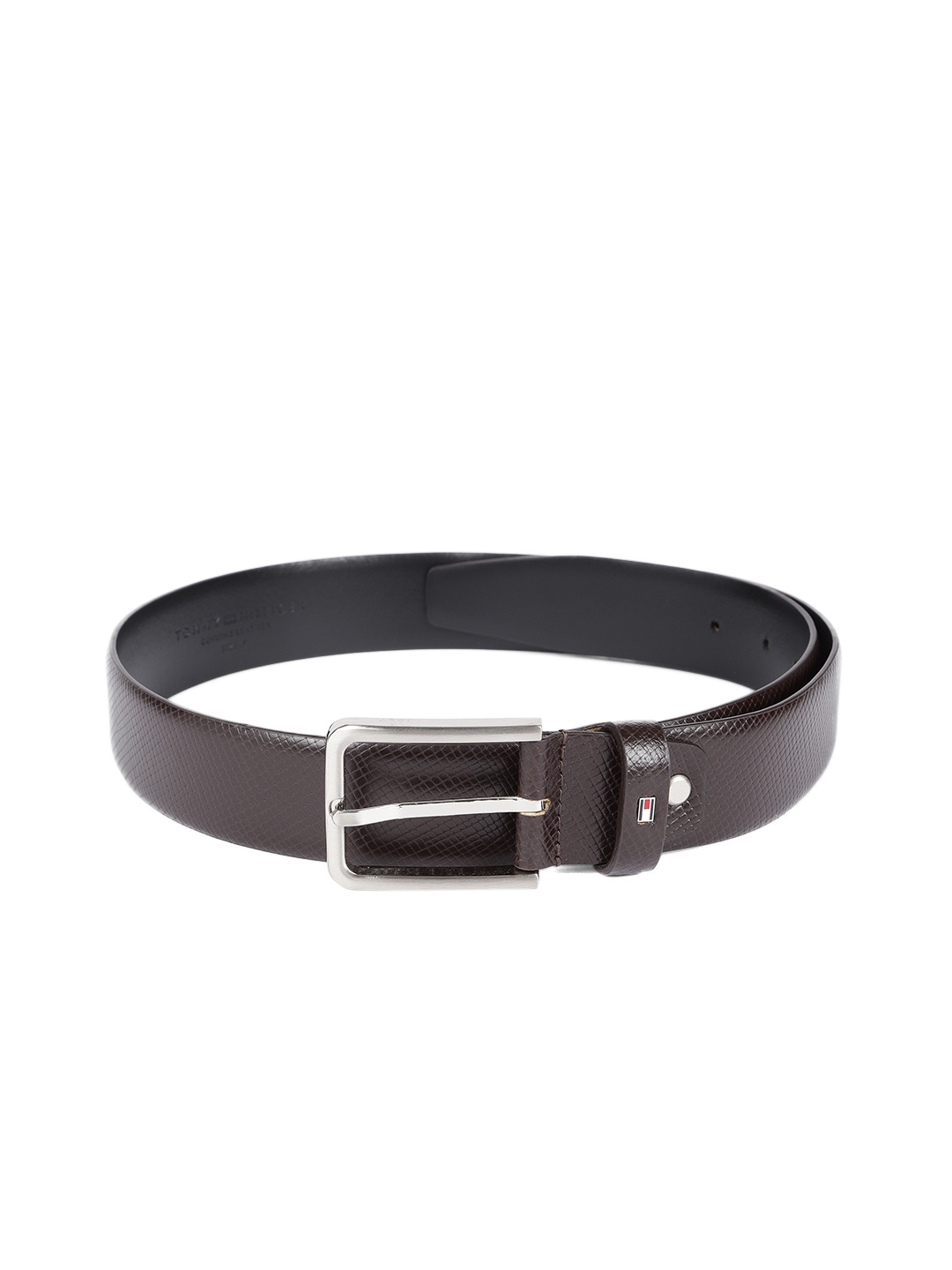 

Tommy Hilfiger Men Brown Textured Leather Belt