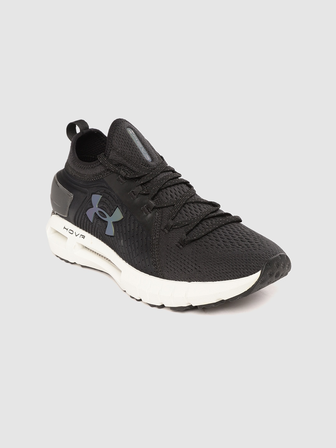 

UNDER ARMOUR Women Black Woven Design HOVR Phantom SE Running Shoes