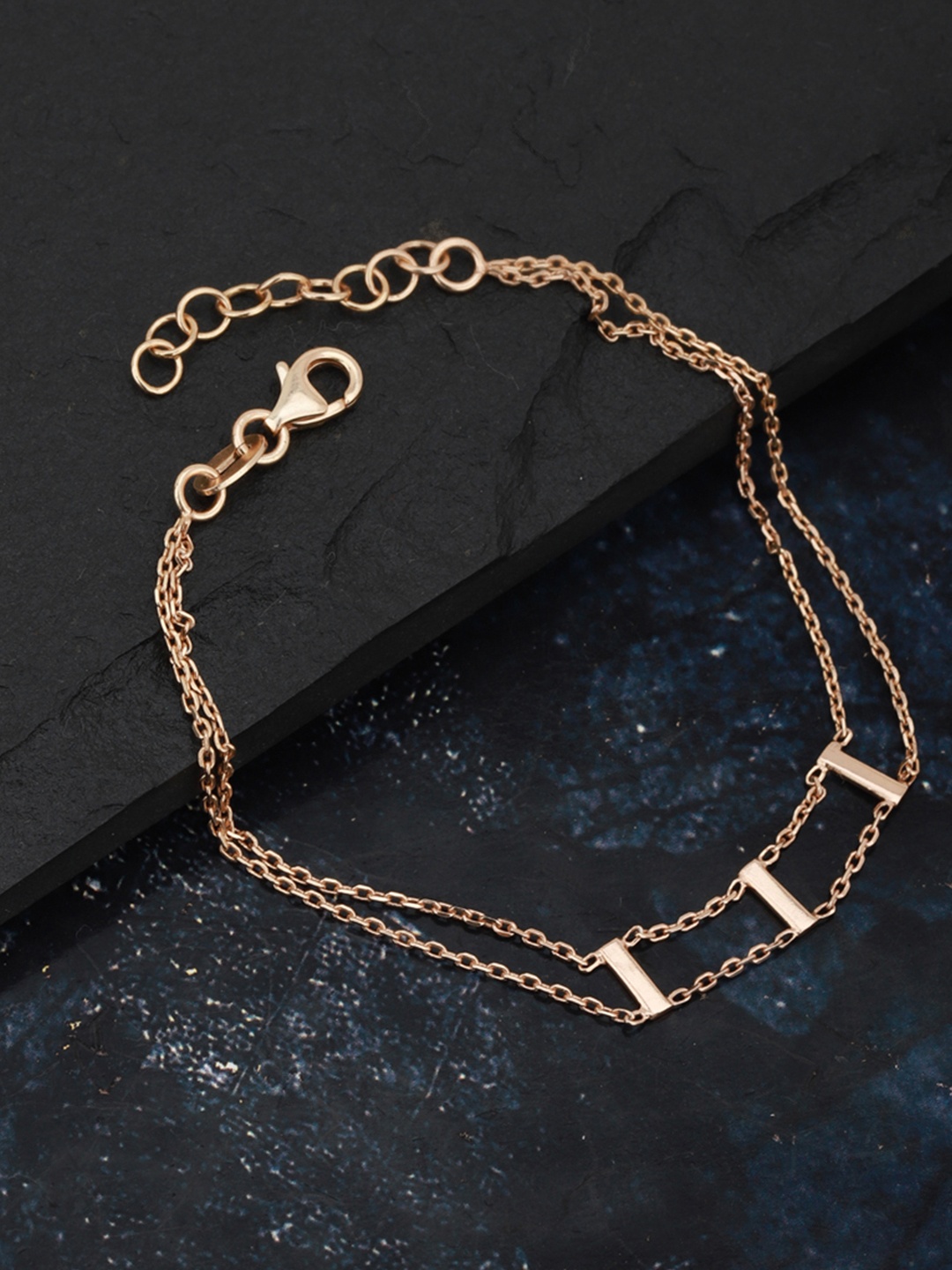 

Carlton London Gold-Plated Dualstrand Bracelet