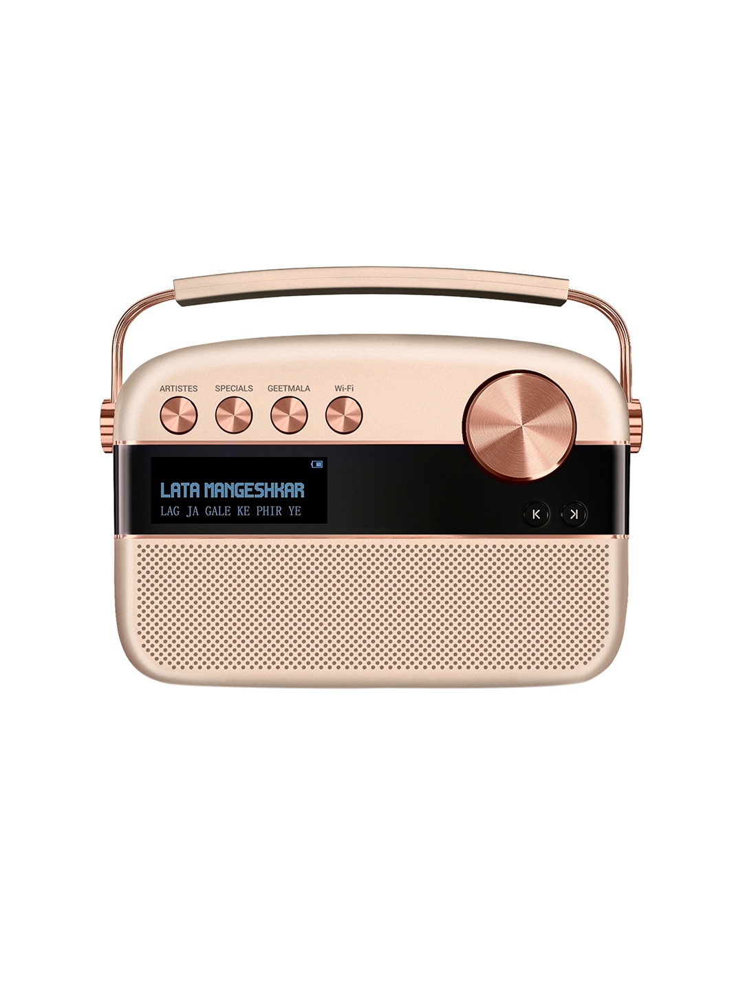 

Saregama Carvaan 2.0 Sound by Harman/Kardon with 5000 Preloaded Songs & Podcast, Gold