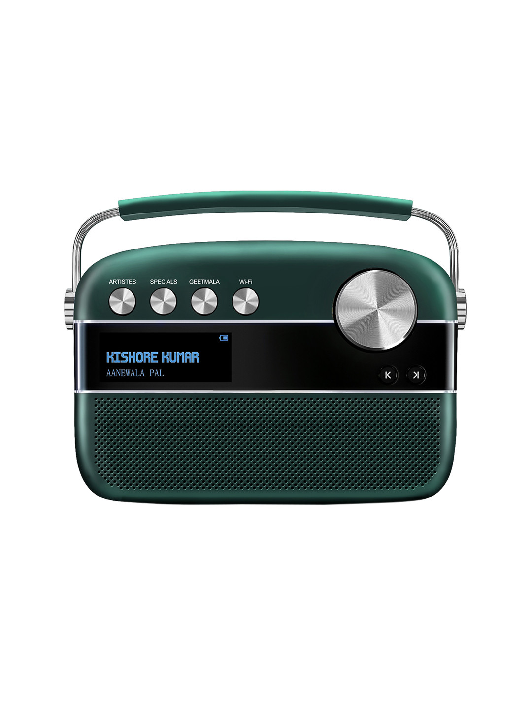

Saregama Carvaan 2.0 Hindi Music Player 5000 Pre-loaded songs with Podcast - Emerald Green
