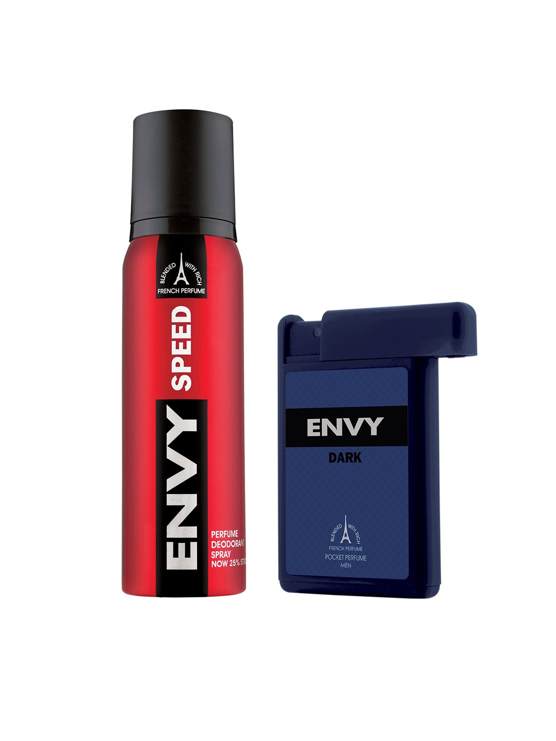 

Envy Men Set of Speed Deodorant Spray & Dark Pocket Perfume, Red