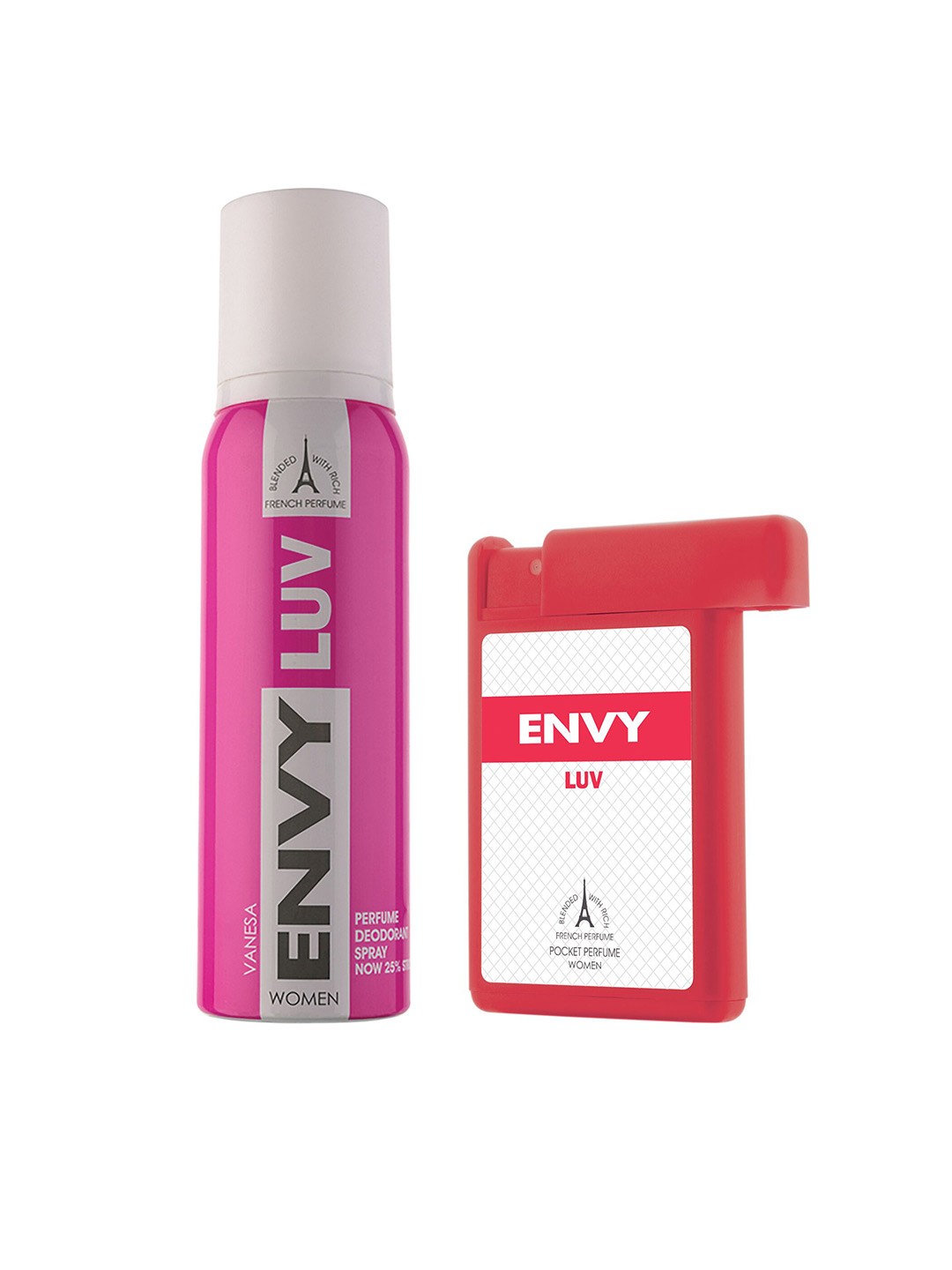 

Envy Women Set of Luv Deodorant & Pocket Perfume, Pink