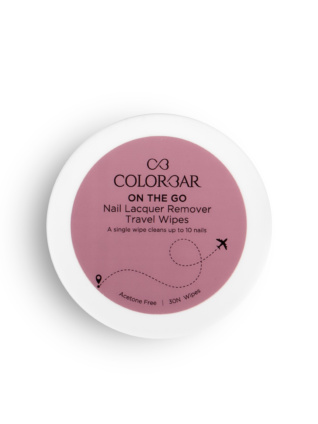 

Colorbar Women On The Go Nail Lacquer Remover Travel Wipes - Rainbow Bouquet 30 Wipes, Purple