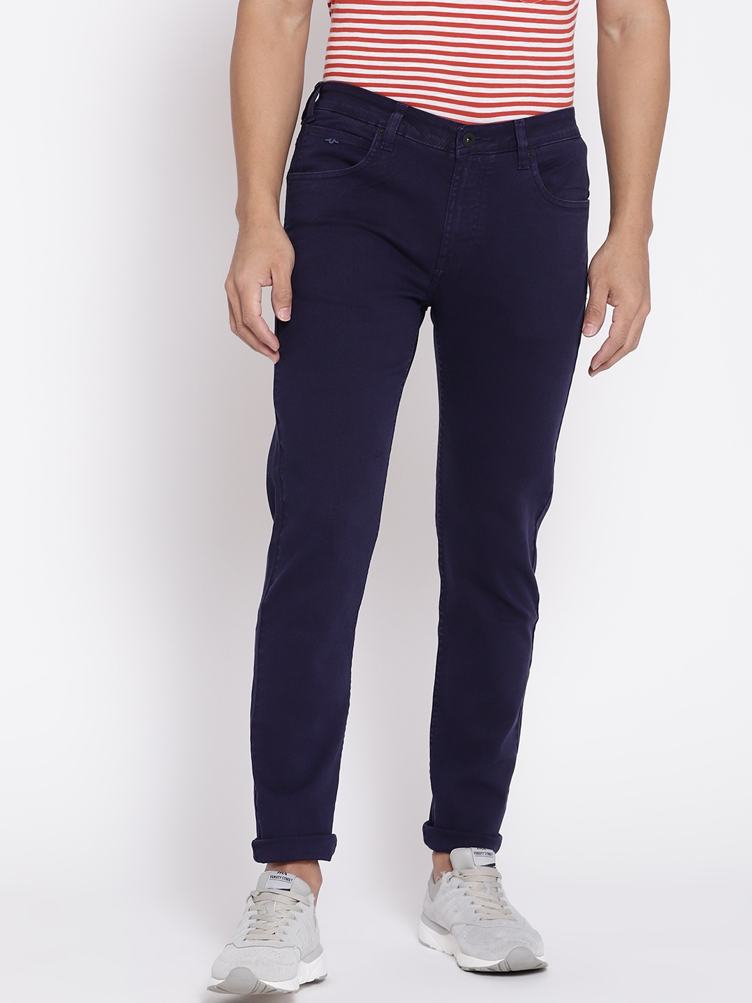 

Blackberrys Men Navy Blue Skinny Fit Mid-Rise Clean Look Stretchable Jeans