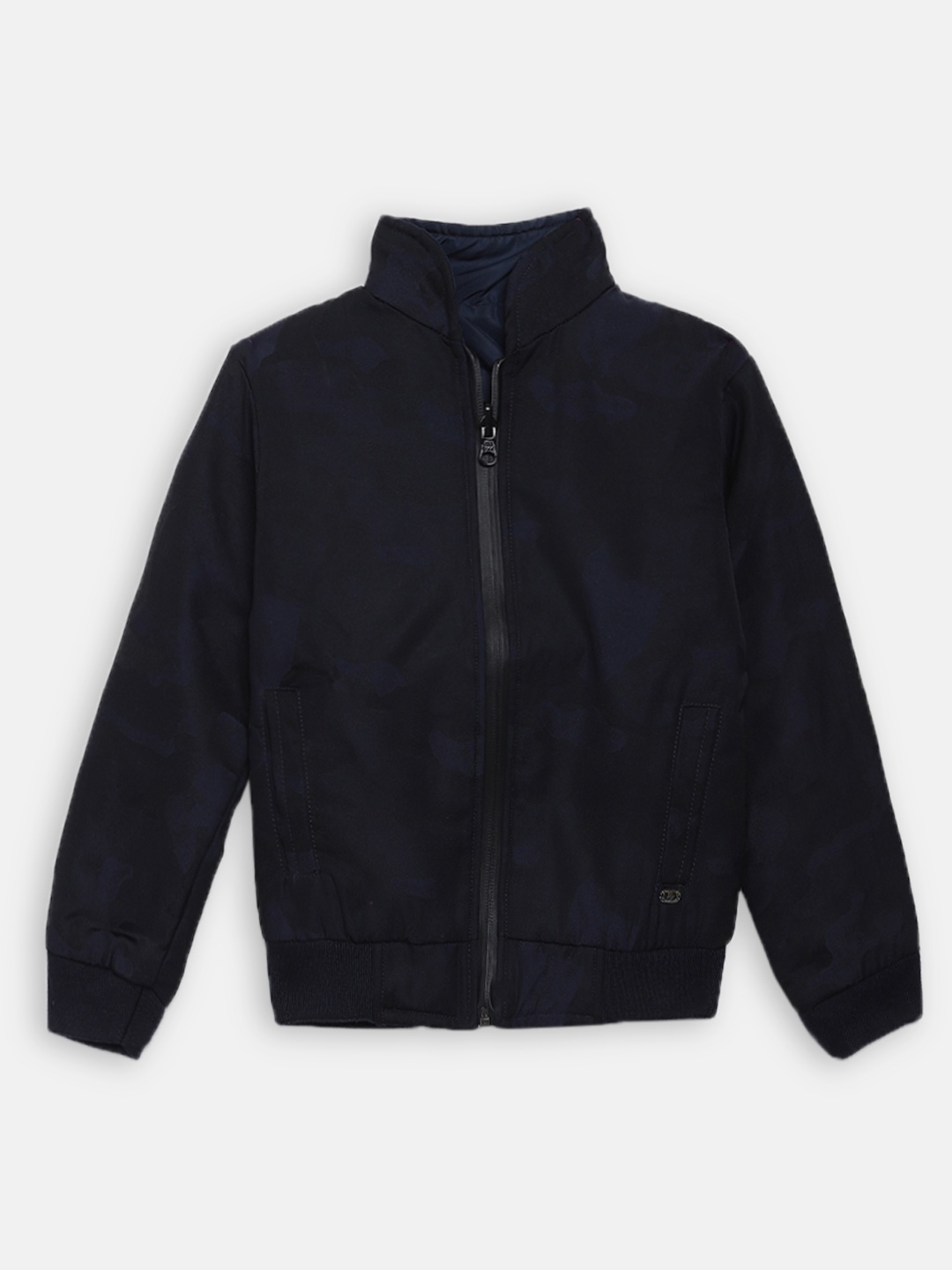 

Blue Giraffe Boys Navy Blue Printed Bomber