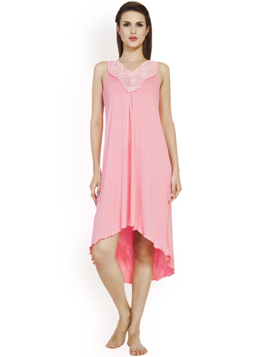 

Soie Pink Nightdress NT-14