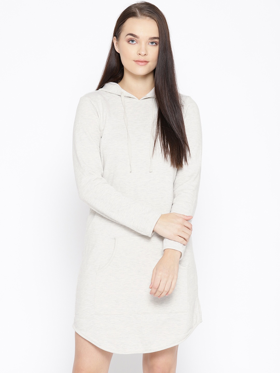 

Taanz Women Off-White Grindle Effect T-shirt Dress