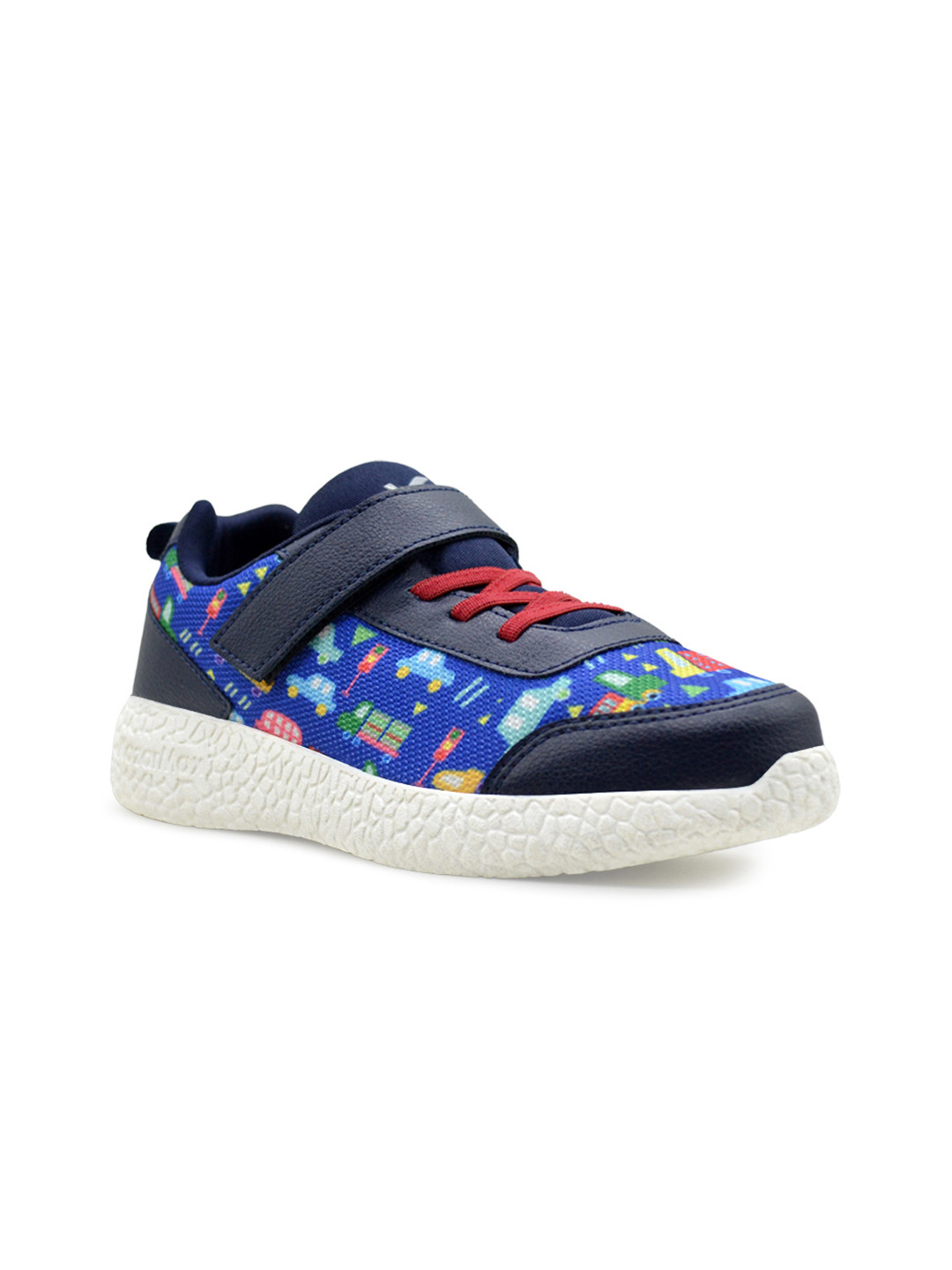 

KazarMax Kids Blue & Red Printed Walking Shoes