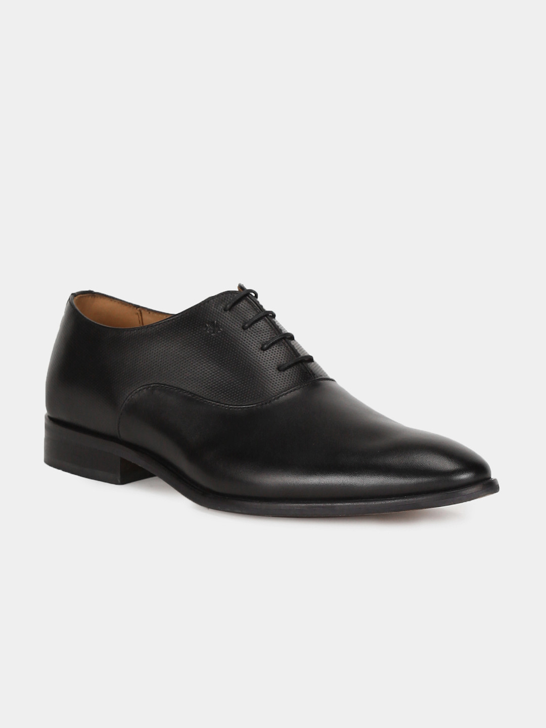 

Arrow Men Black Leather Oxfords