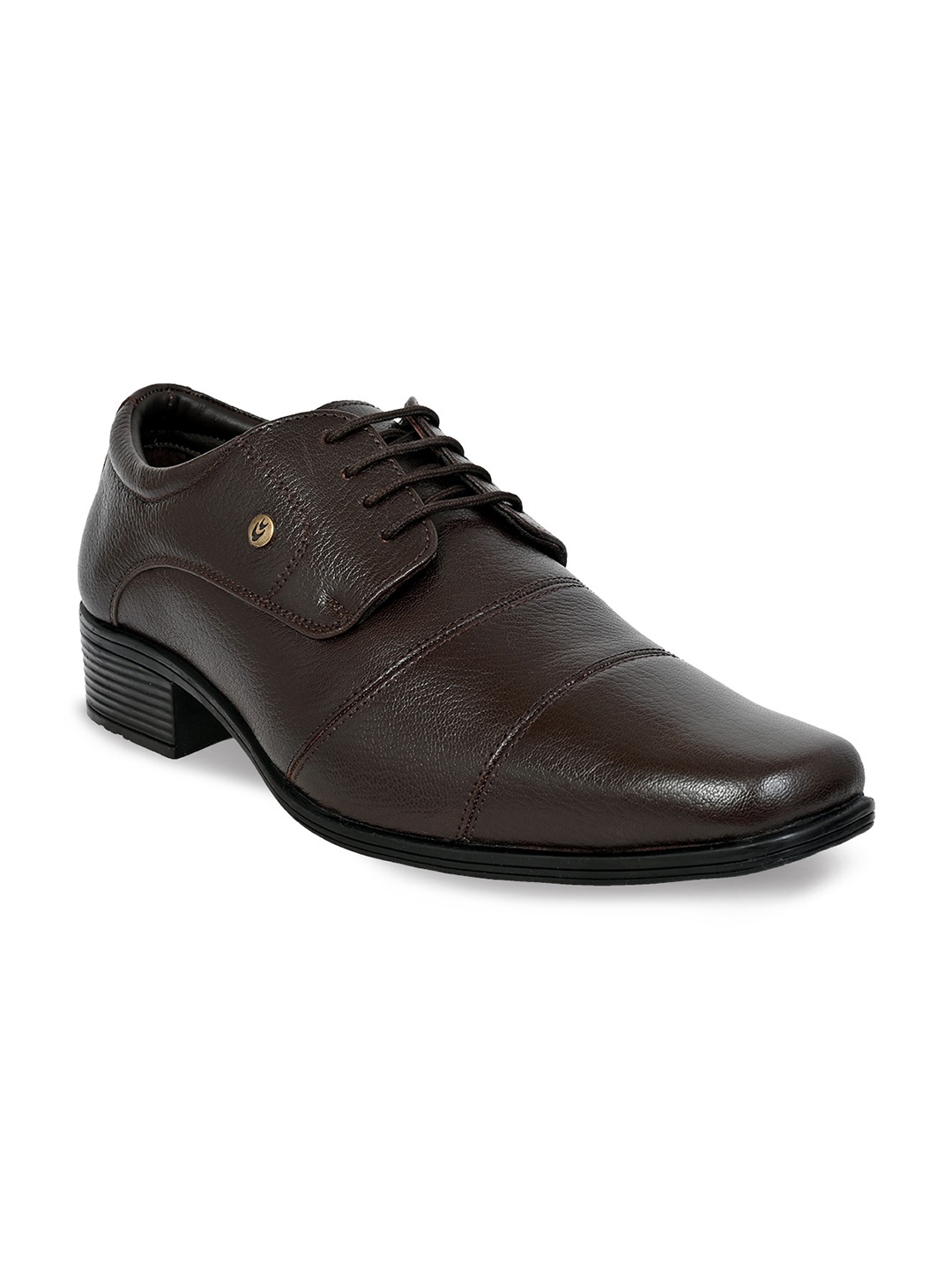 

Allen Cooper Men Brown Solid Leather Derbys