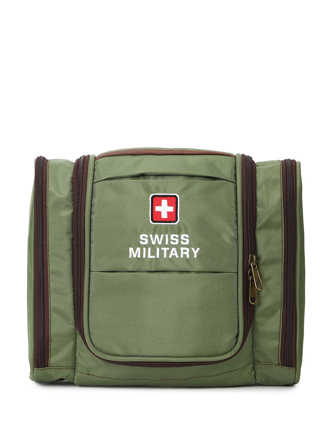 

SWISS MILITARY Unisex Olive Green Water-Resistant Utility Bag