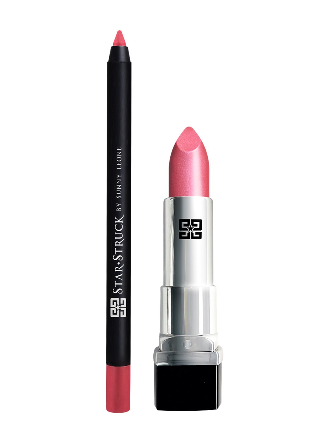 

STARSTRUCK BY SUNNY LEONE Women Berry Glimmer 2PC Lipkit Lipstick + Lip Liner, Pink