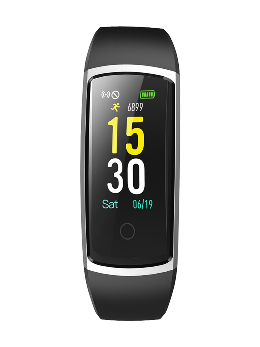 

Hammer ID128 Unisex Black Waterproof Smart Fitness Band
