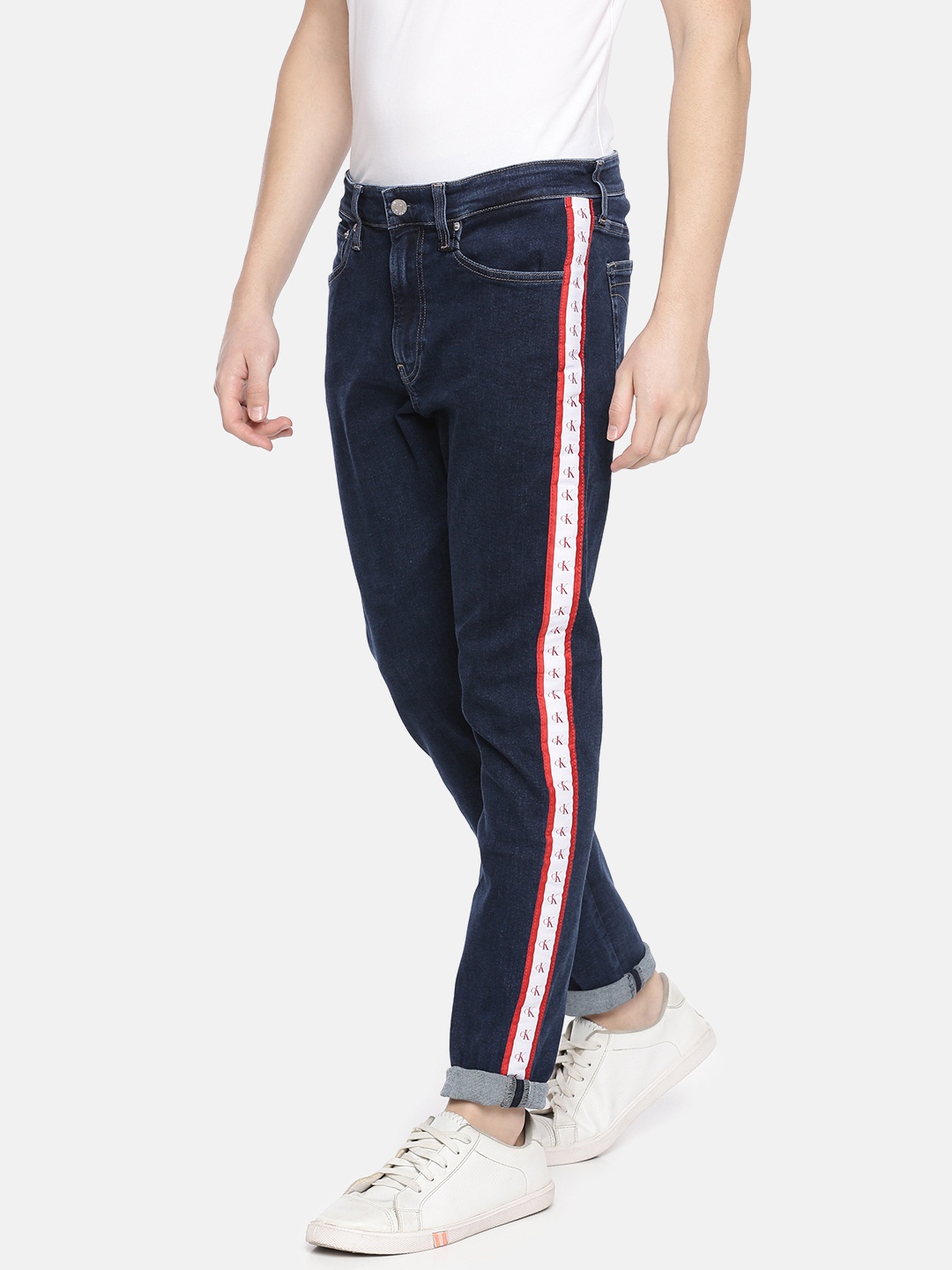 

Calvin Klein Jeans Men Blue Slim Tapered Fit Mid-Rise Clean Look Jeans
