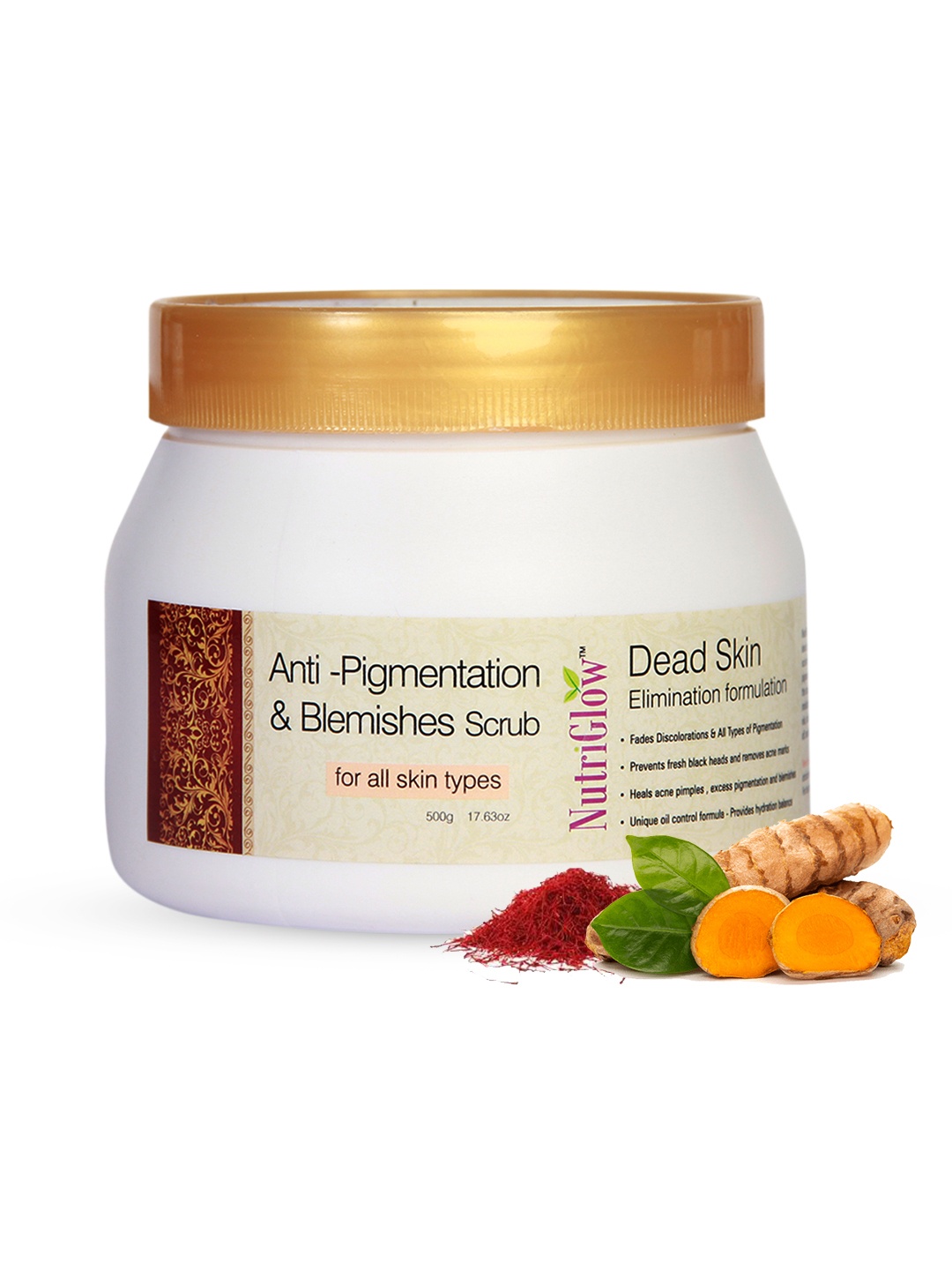 

NutriGlow Anti-Pigmentation & Blemishes Scrub 500 gm, Na