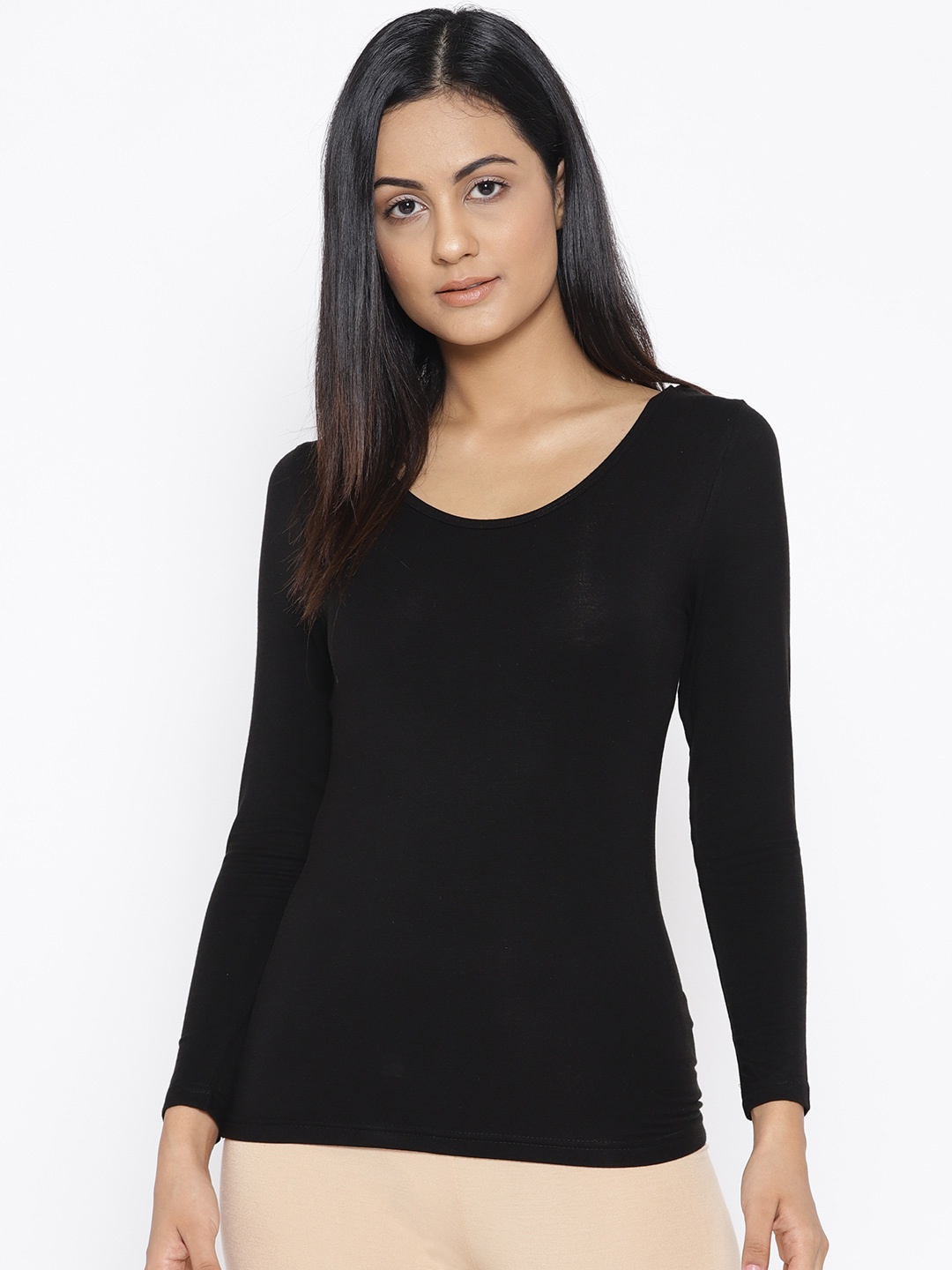 

Kanvin Black Solid Thermal Top