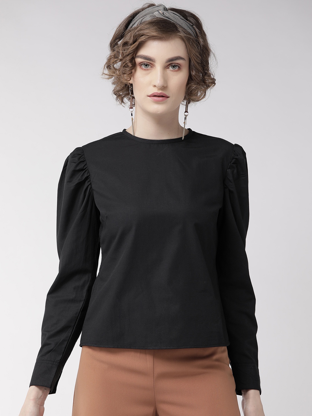 

Style Quotient Women Black Solid Top