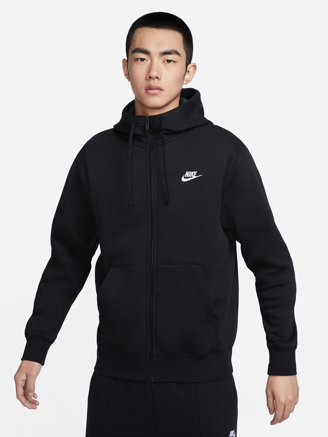 

Nike Men Black Solid Hooded NSW CLUB HOODIE Sweatshirt