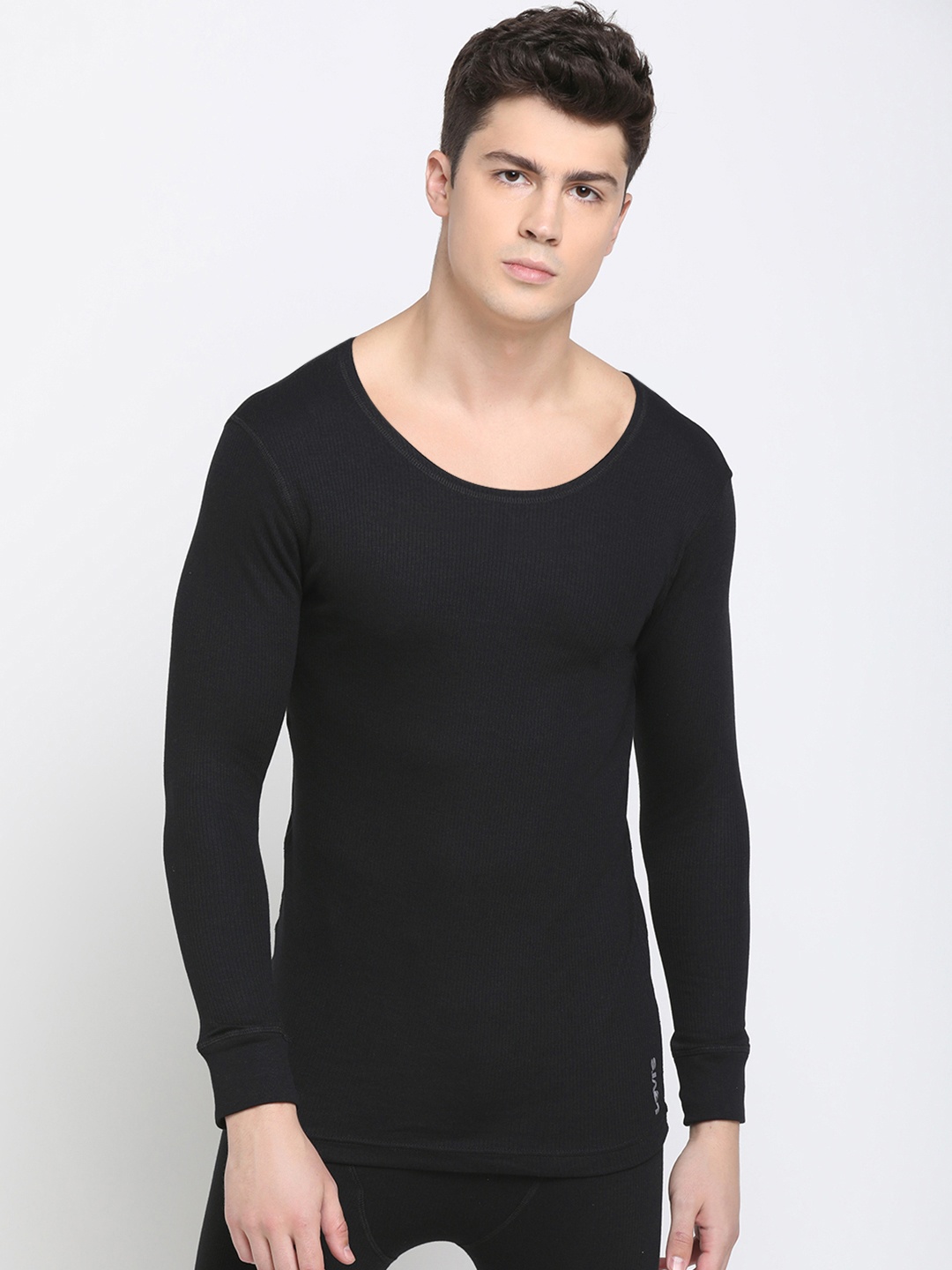 

Levi's Men's Round Neck Full Sleeve Regular Fit Thermal Top (Black)