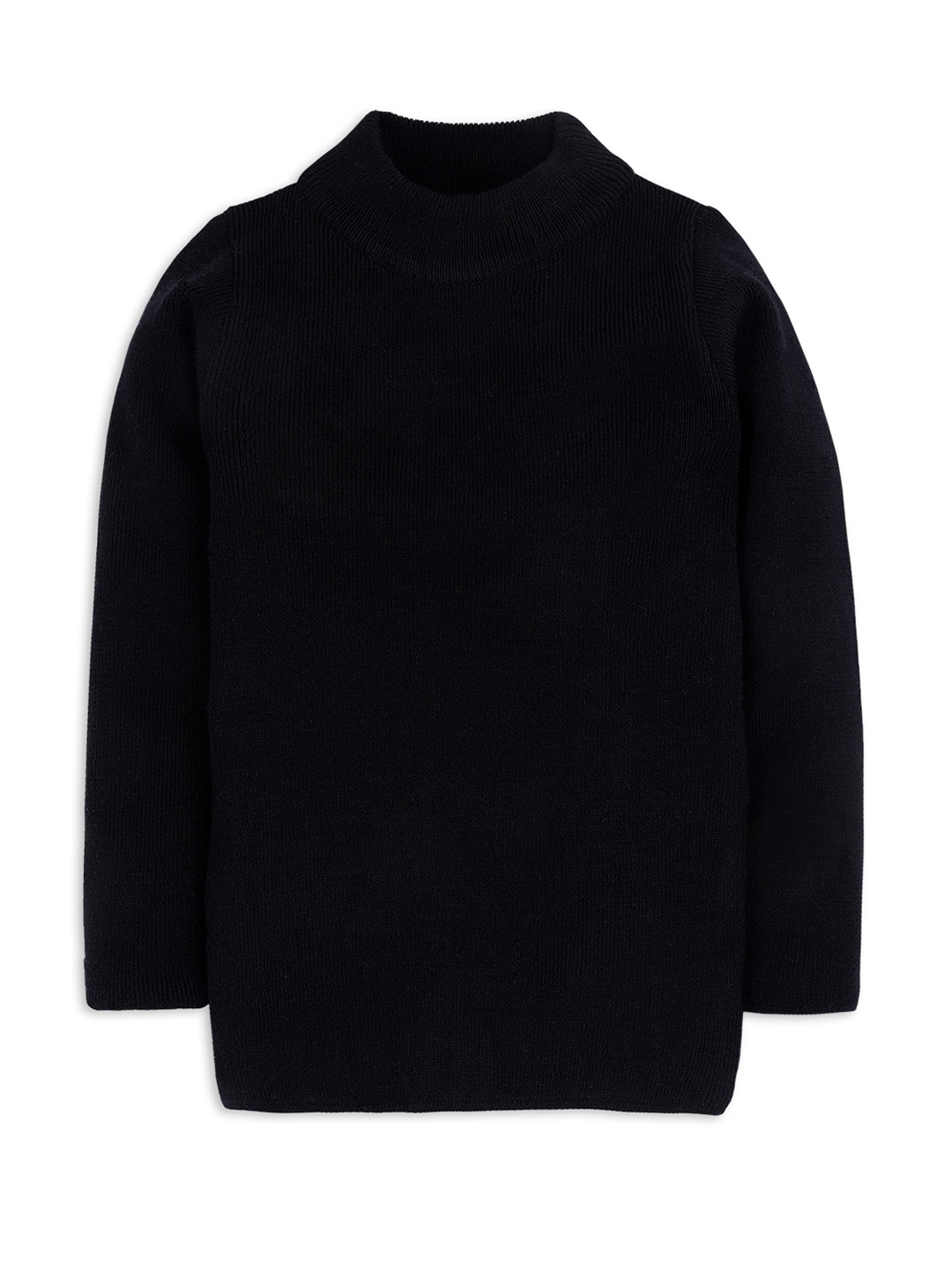 

RVK Kids Black Solid Pullover Sweater