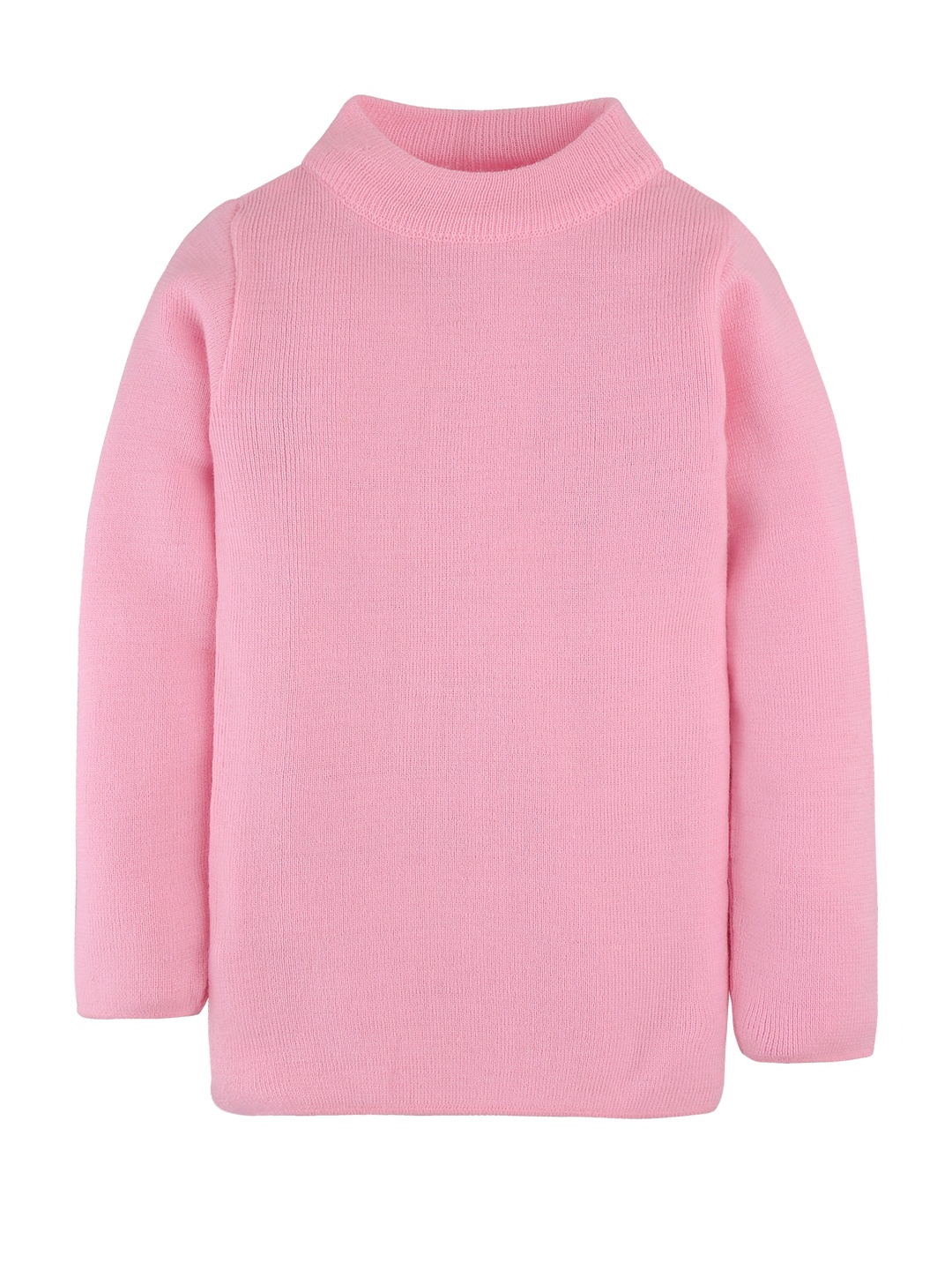 

RVK Kids Pink Solid Pullover Sweater