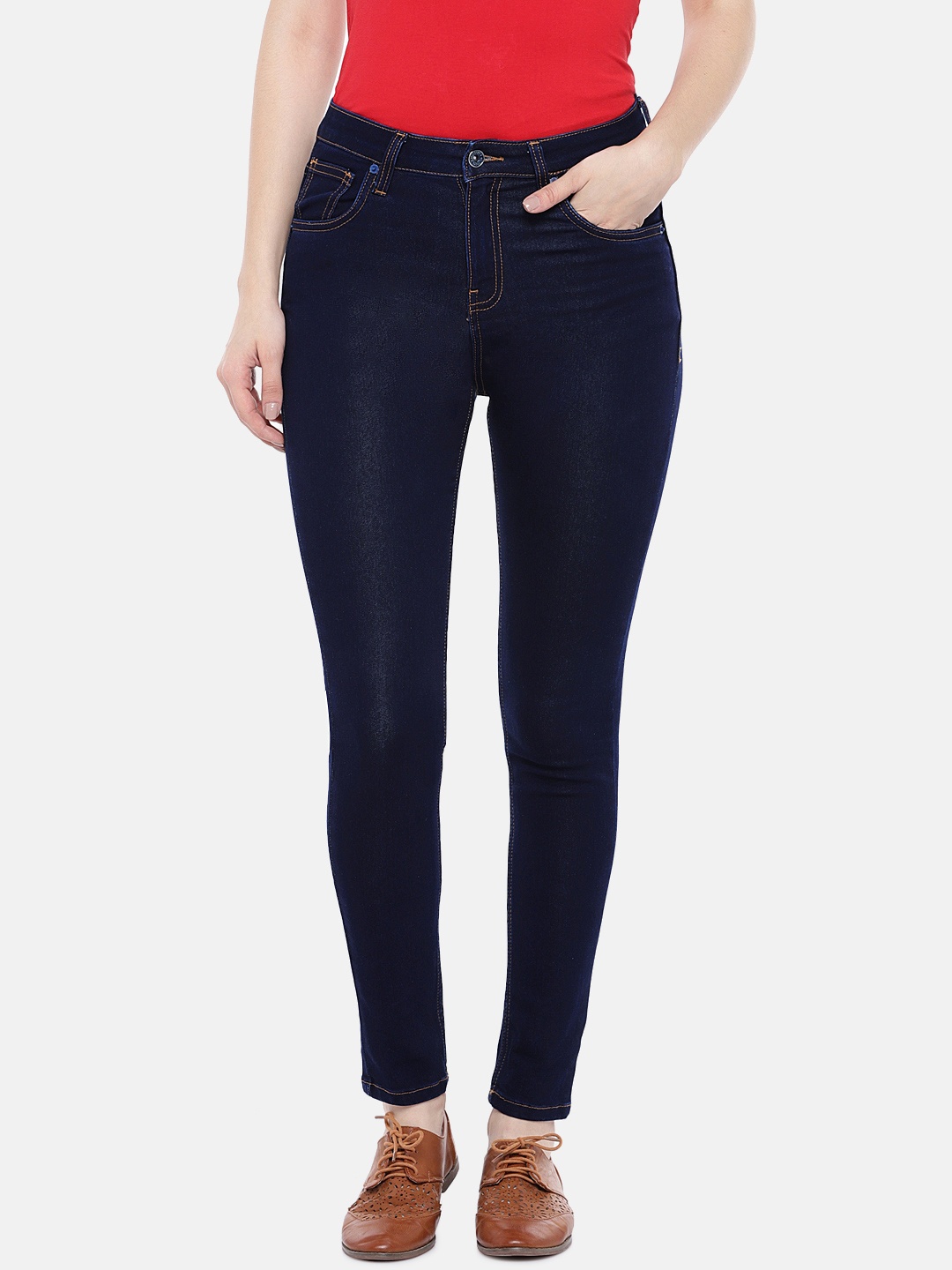 

Globus Women Blue Slim Fit Mid-Rise Clean Look Jeans