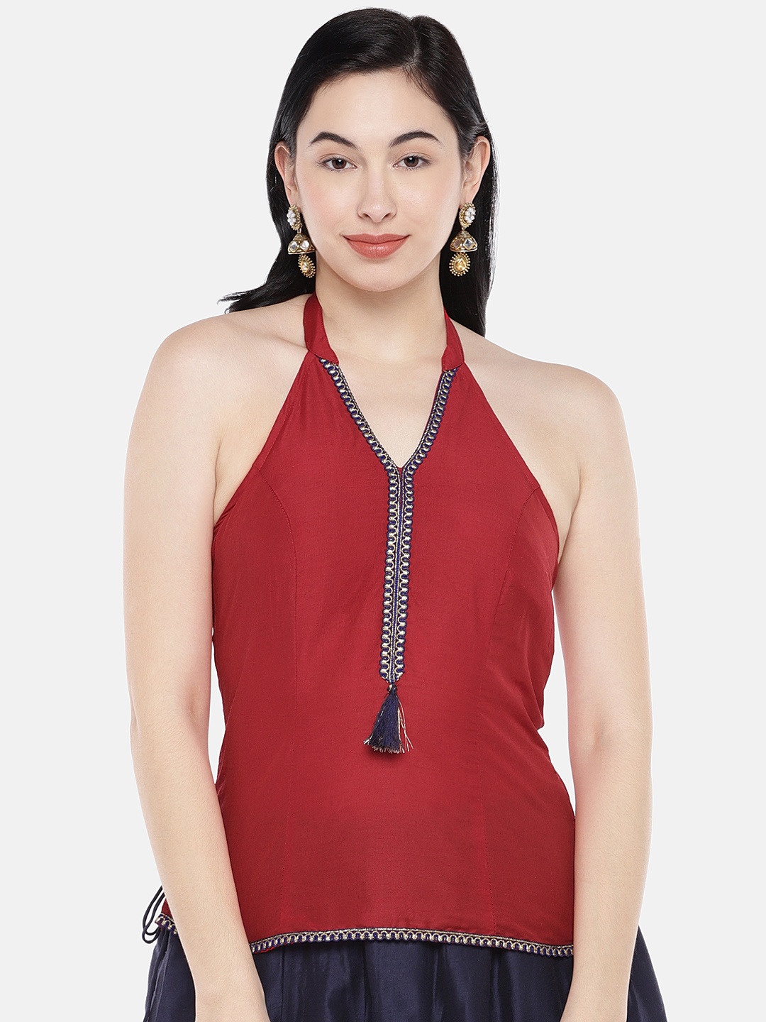 

Globus Women Maroon Solid Top