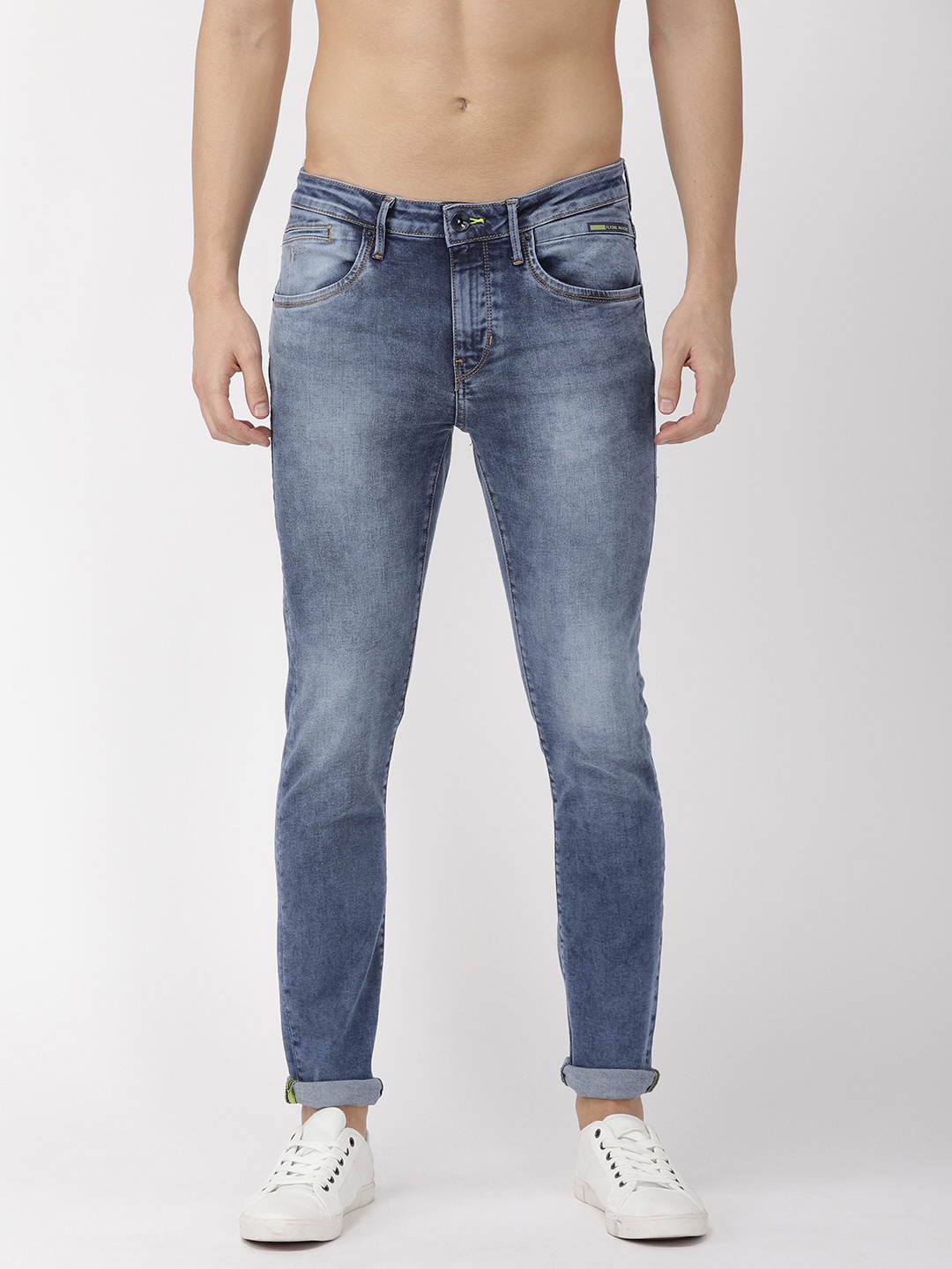 

Flying Machine Men Blue Jackson Skinny Fit Low-Rise Clean Look Stretchable Jeans