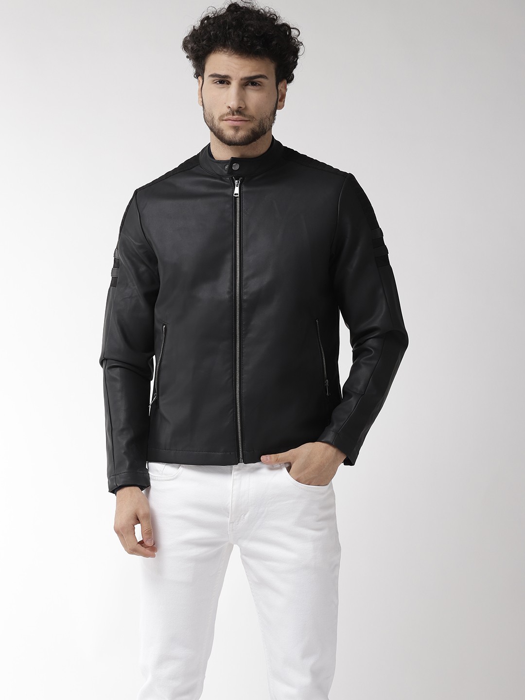

Flying Machine Men Black Solid Tailored Jacket